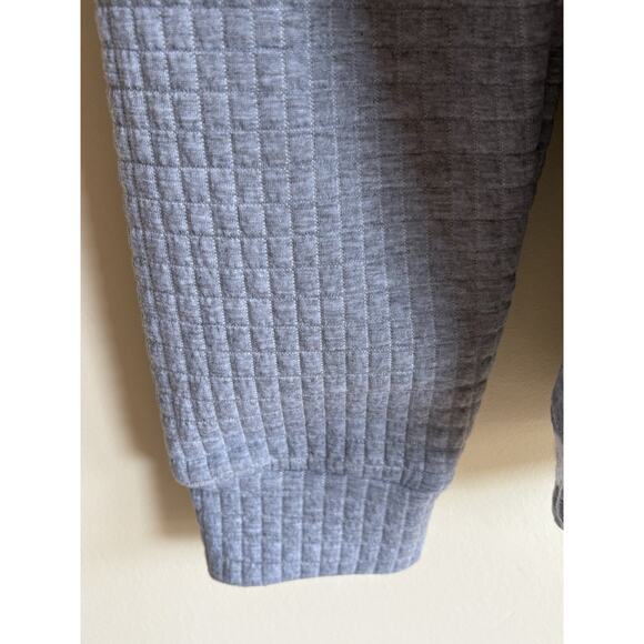 NOVEPT Quilted Style Sweatshirt Top with Hood Gray Front Pocket 2XL - Picture 12 of 13